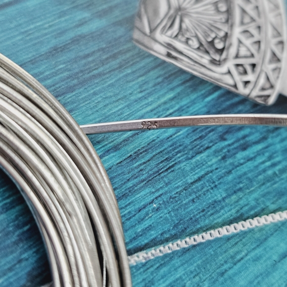 Rare Silpada Sterling Silver 21 Bangle Salute Interlocking Bracelet SMALL B2961 - Picture 5 of 13